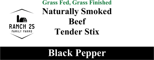 Naturally Smoked Beef Tender Stix - Black Pepper