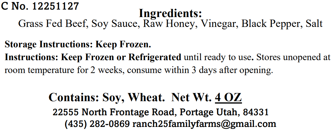 Naturally Smoked Beef Jerky - Honey Pepper