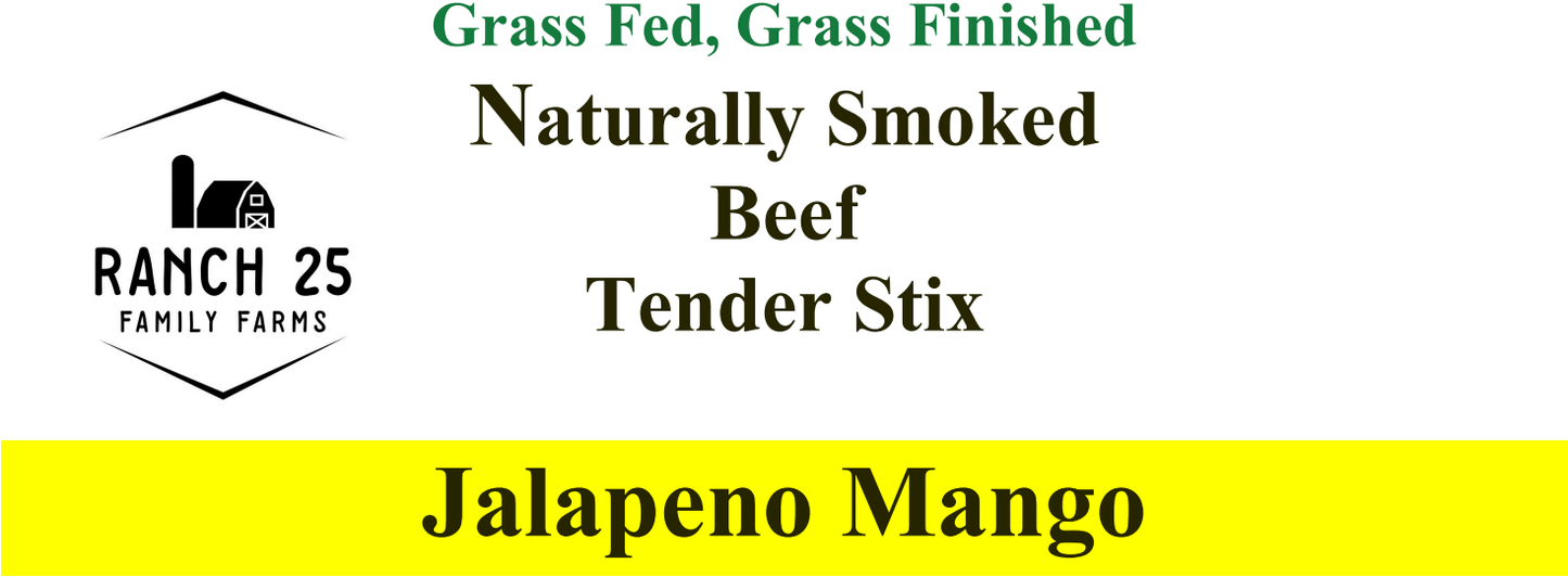 Naturally Smoked Beef Tender Stix - Jalapeno Mango