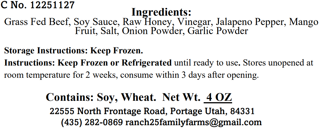 Naturally Smoked Beef Jerky - Jalapeno Mango